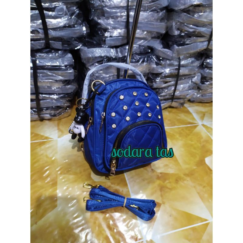 TAS RANSEL CHIBAO FULL DAIMOND 3IN1 FASHION TERLARIS UK 21X18CM