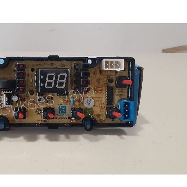 Modul Pcb Mesin Cuci Sharp ES-H758T-GY ES-H858T-GY ES-H958T-GY Soket Putih 3 Pin