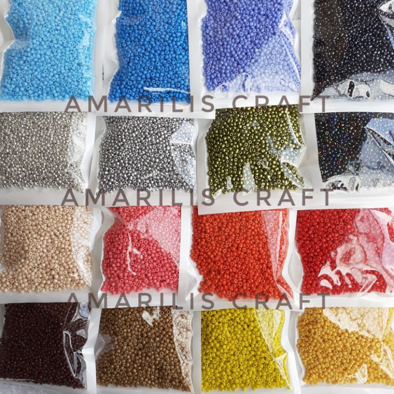 [50gr] Manik Seedbeads Polos 2mm Refill