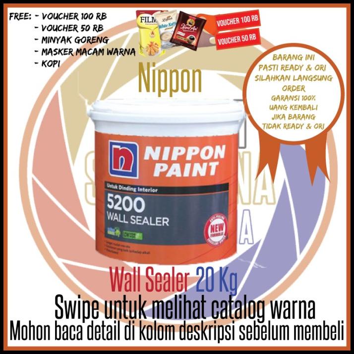 Nippon Wall Sealer 5200 20 Kg / Cat Dasar Nippon Paint Galon