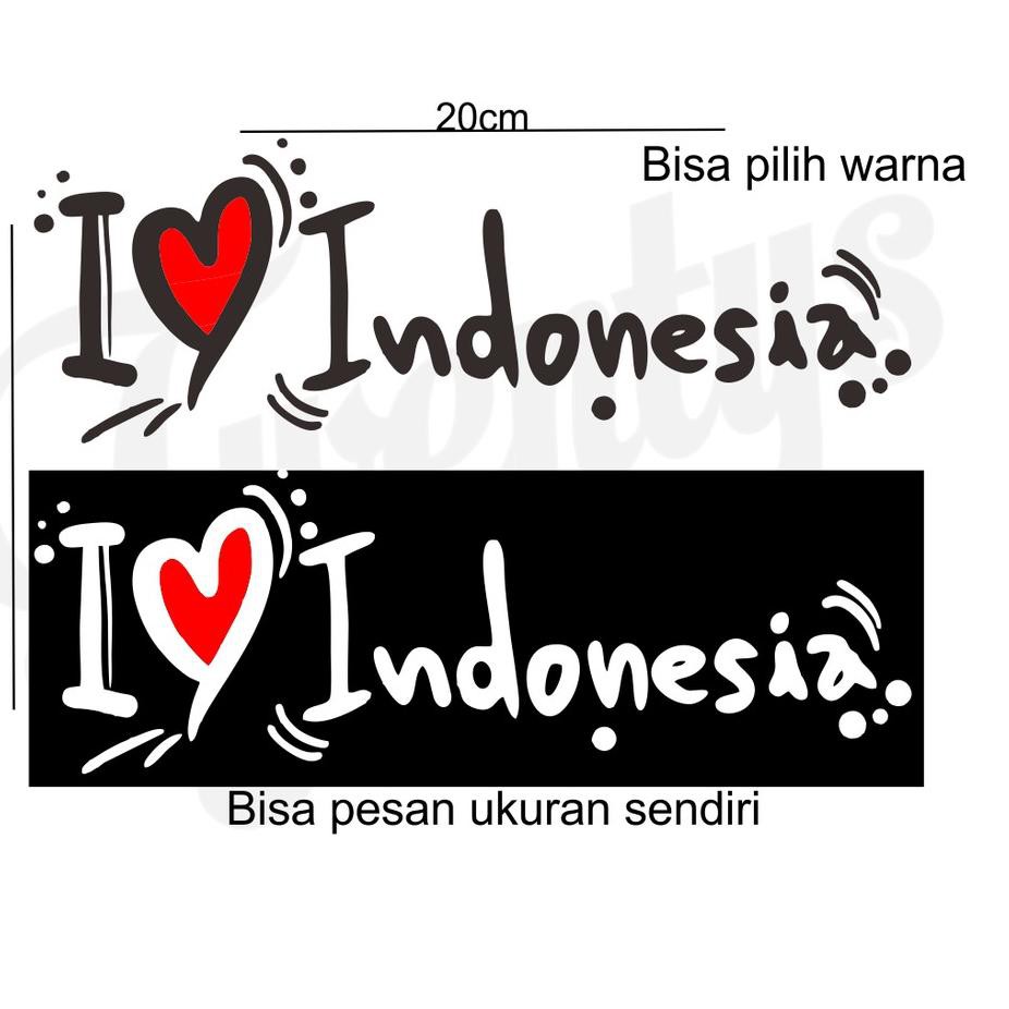 Crt Stiker Cinta Indonesia Sticker Bisa Ditempel Dimana Saja