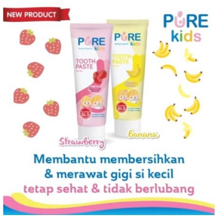 Pure Kids Tooth Paste Pasta Gigi Anak Odol Bayi 50 Gram