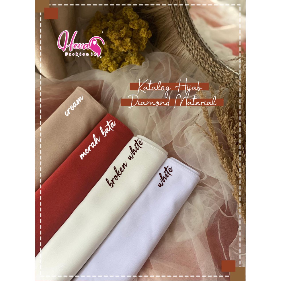 Hijab / Jilbab Khimar 2 layer diamond