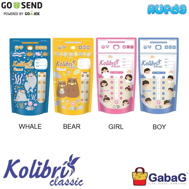 Gabag Kolibri Classic 120ml Kantong ASI Breastmilk Bags