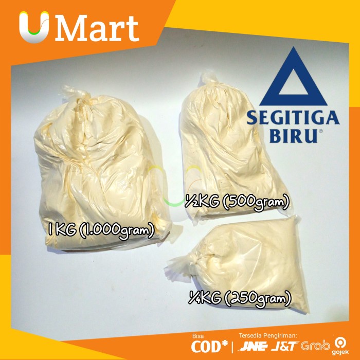 

U Mart - Tepung Terigu Segitiga Biru Kiloan 1Kg Repack Curah