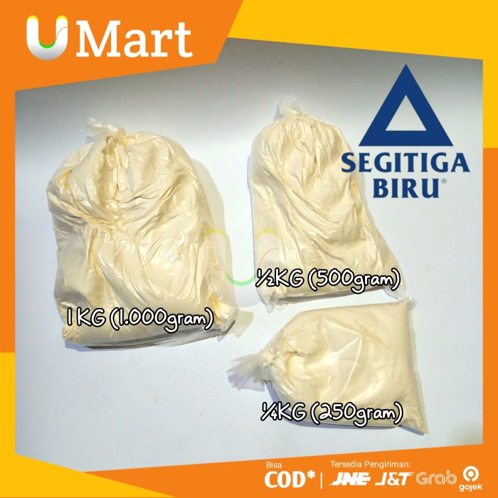 

U Mart - Tepung Terigu Segitiga Biru Kiloan 1Kg Repack Curah