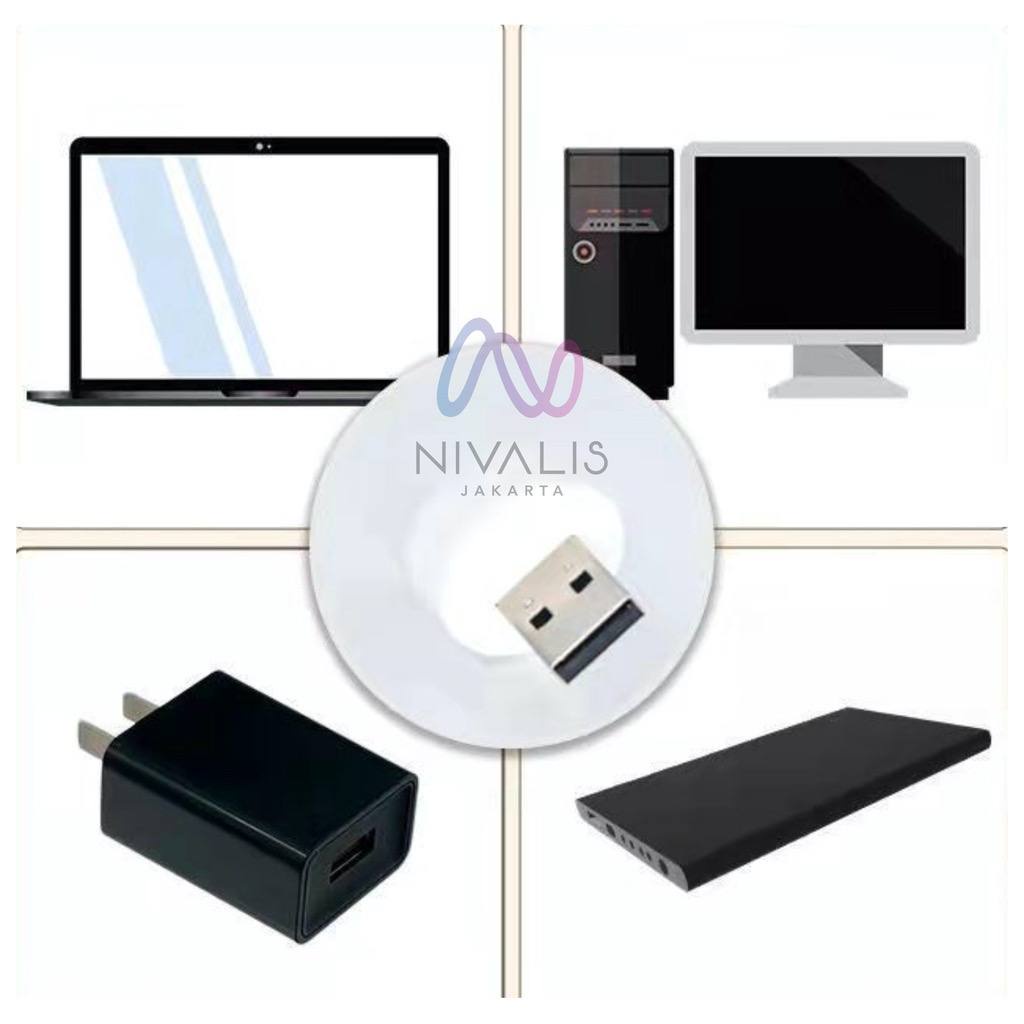 TGM - Lampu LED USB Mini Night Light Lampu Baca Tidur Travel Portable Kecil