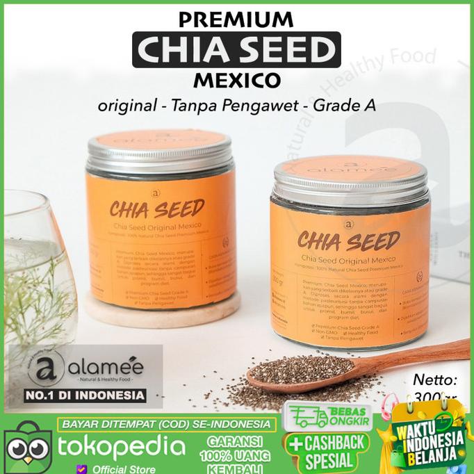 

[PREMIUM] Chia Seed Mexico 300gr Alamee Original Chiaseed Mexico