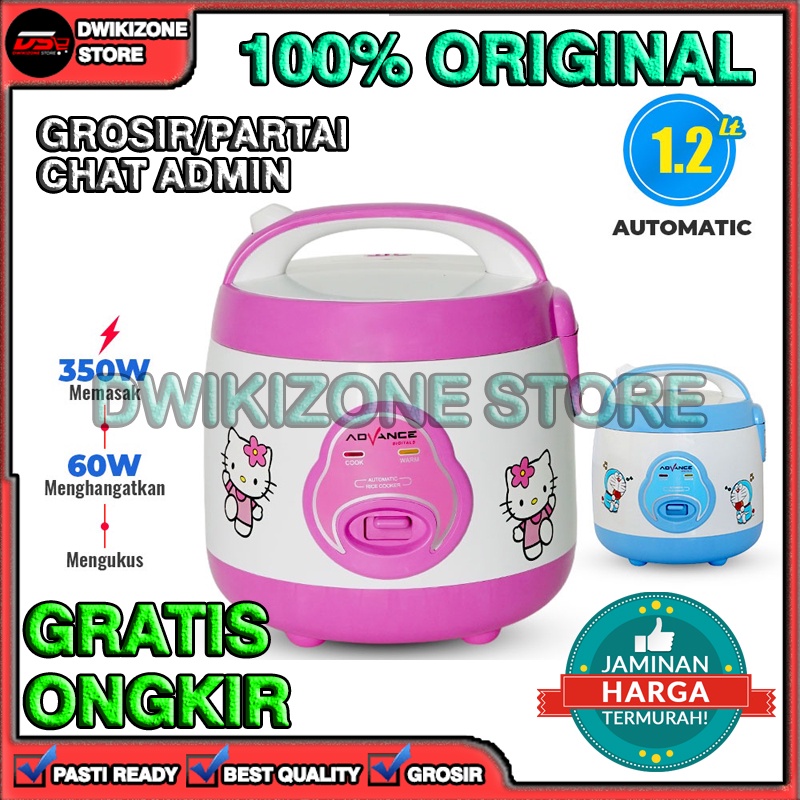 [100% ORIGINAL] RICE COOKER KARAKTER MINI ADVANCE 1,2L 1 2 L 1,2 L DORAEMON HELLO KITTY