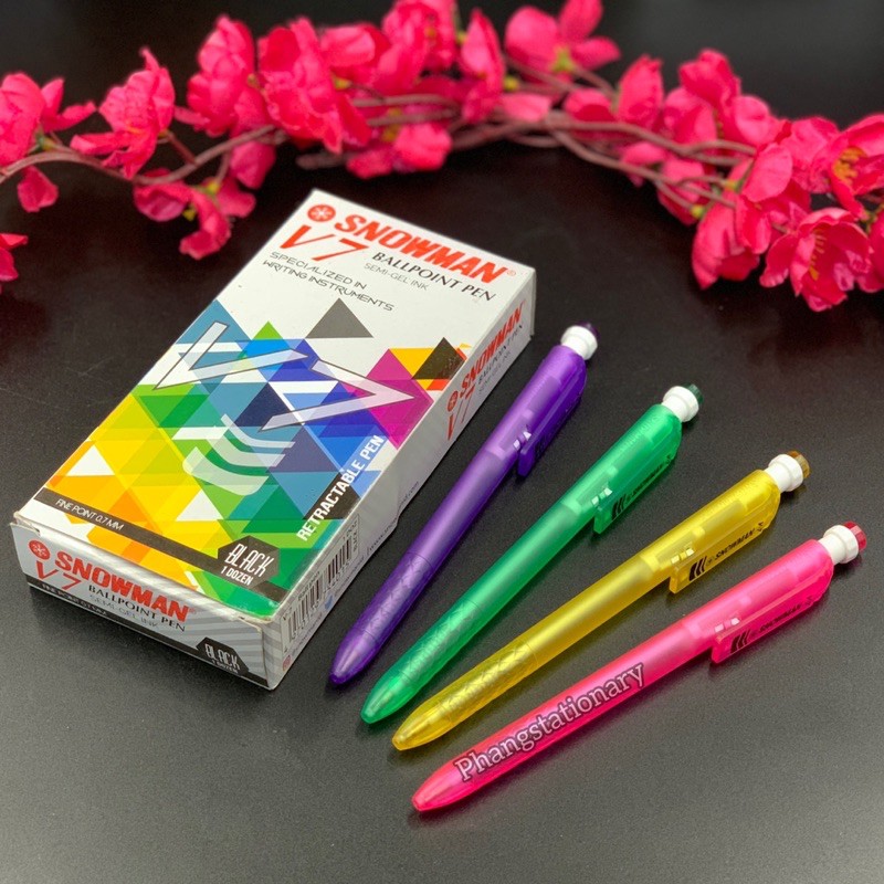

PEN / PULPEN / BALLPOINT SNOWMAN V7 SEMI GEL 0.7MM