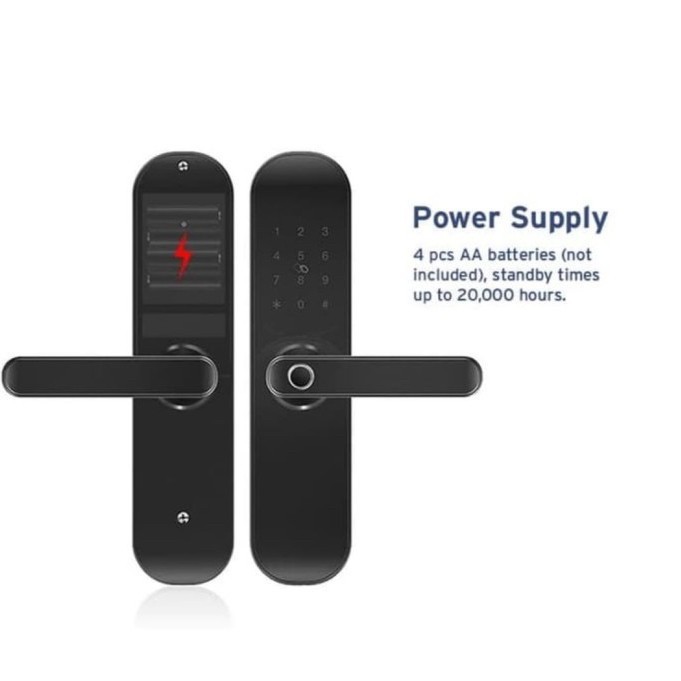 Asagi Smart Door Lock Fingerprint PIN With Handle