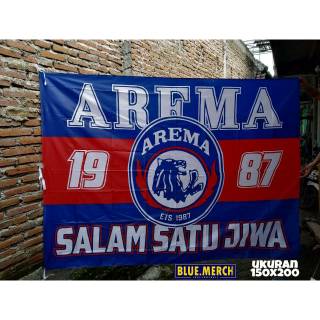 Bendera Arema Fc Singo Edan Big Flag Aksesoris Suporter Shopee Indonesia