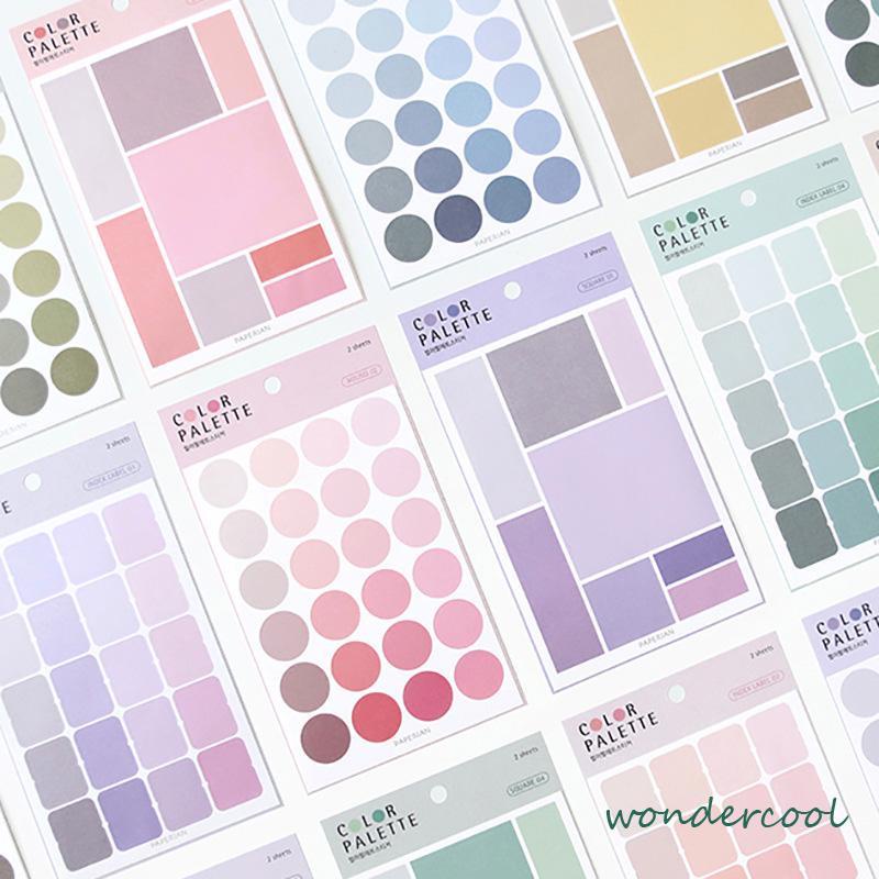 Stiker Label Index Dot Multifungsi Bisa Ditulis Untuk Dekorasi Diary / Scrapbook-Won