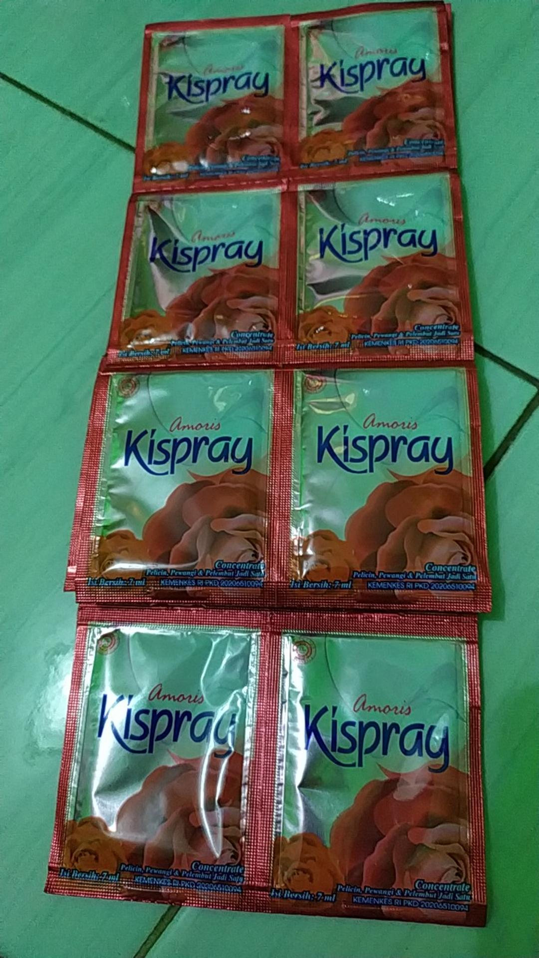 Kispray Pakaian Sachet Srenceng 12 Pcs X 7 Ml