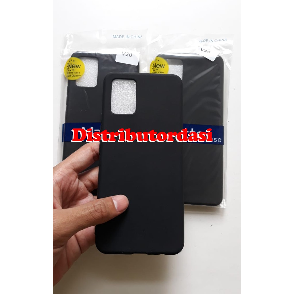 SOFTCASE CASE TPU SILIKON CASING KONDOM blackmatte case Vivo V20 ready stok grosir