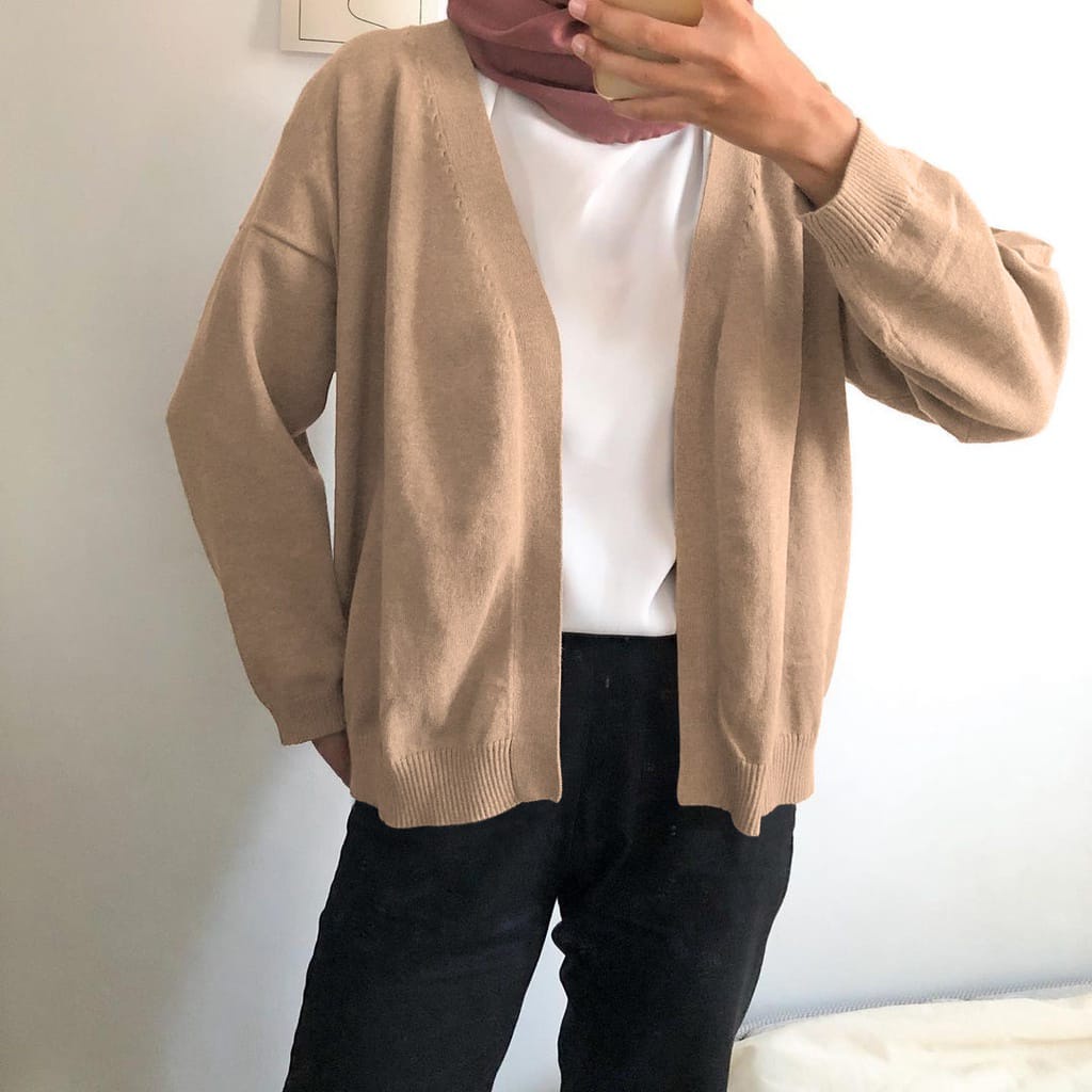 BEFAST - ZEC OOTD Wanita Cardigan LAILA / RJT Binance Outer Cardigan / Cardigan Wanita / Outer Polos / Fashion Remaja Wanita Kekiniaan / Cardigan Casual / Terbaru 2022 / Terlaris