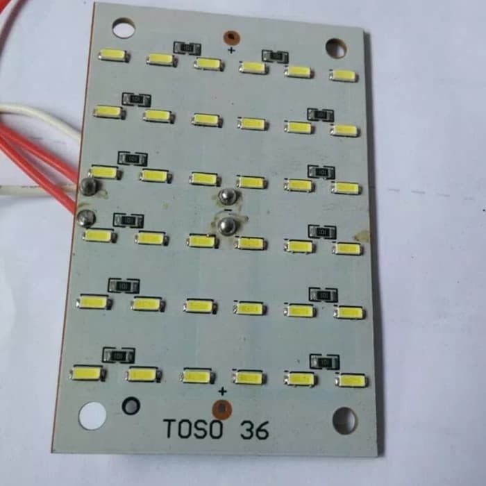 New pcb led strobo putih jadi toso 36 led