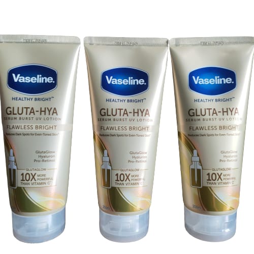 Vaseline Gluta Hya Serum Burst UV Lotion 200ml - Flawless Bright - Dewi Radiance