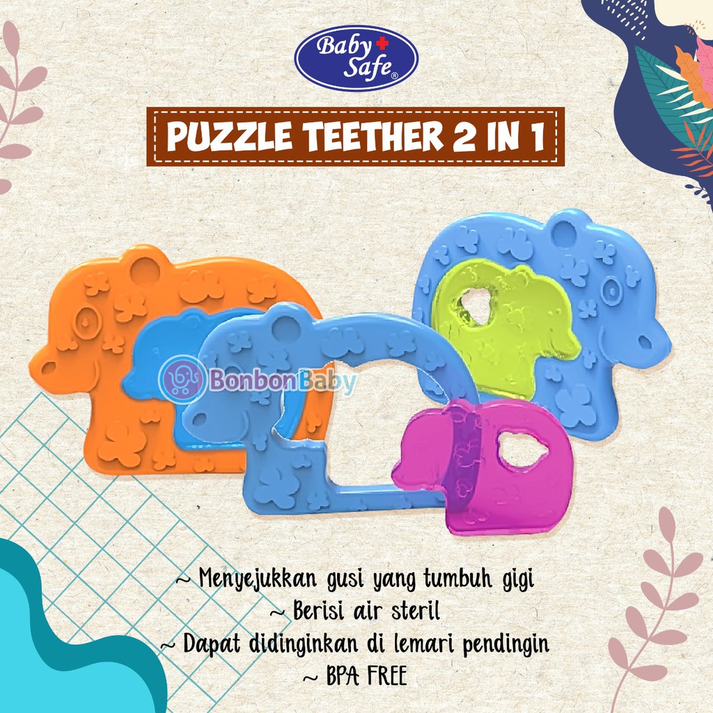 Babysafe Teether Puzzle 2 IN 1 TT008