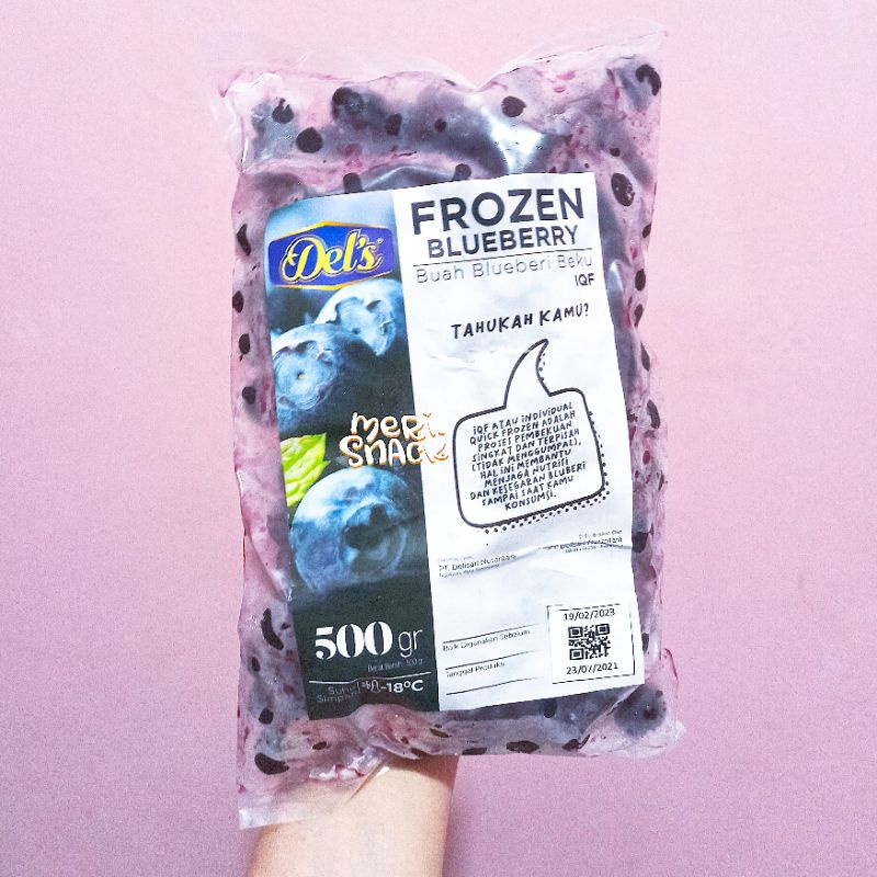 

Dels Blueberry Beku / Delsari / Del's / Frozen Bluberi 500gr