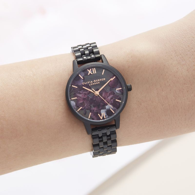 Olivia Burton Original After Dark Ip Black Jam Tangan Wanita Olivia Burton