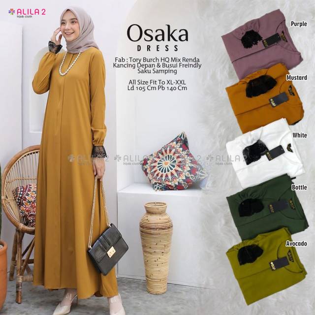 Osaka Dress baju gamis longdress wanita