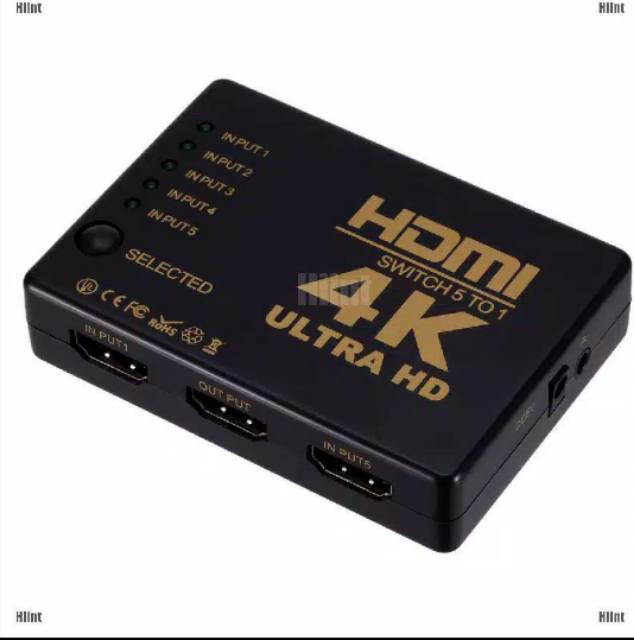 HDMI Switch 5 Port Support 4K Full HD With Remote High Quality