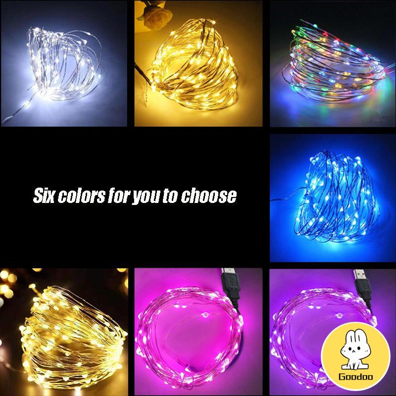 Lampu String Led 3m / 5m / 10m Anti Air Untuk Dekorasi Pesta Natal -Doo