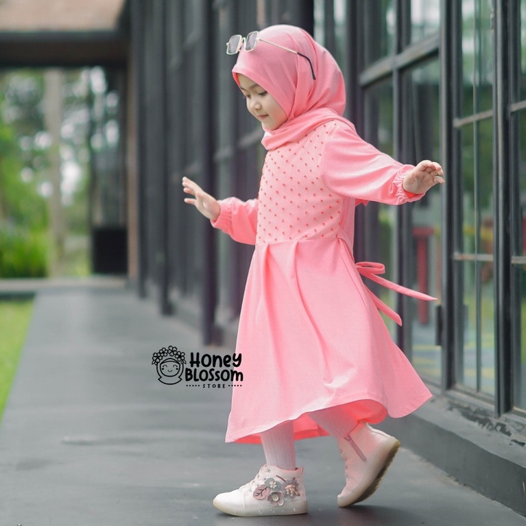 HONEYBLOSSOM gamis bayi kekinian alesha series / gamis bayi perempuan 1 tahun