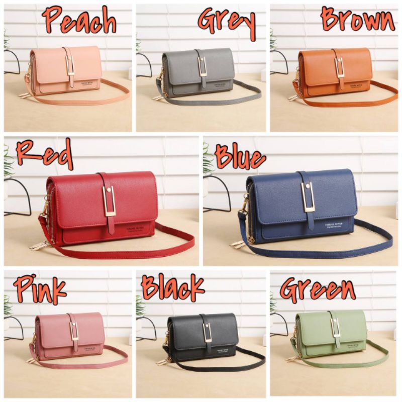 Tas Selempang Wanita / Dompet Tas Sling Forever Better Original