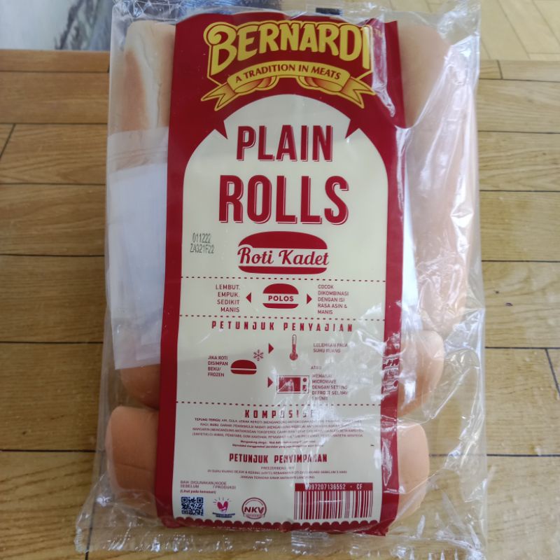 

Bernardi Roti Hotdog Isi 6 Bernardi Roti Plain Roll Gede