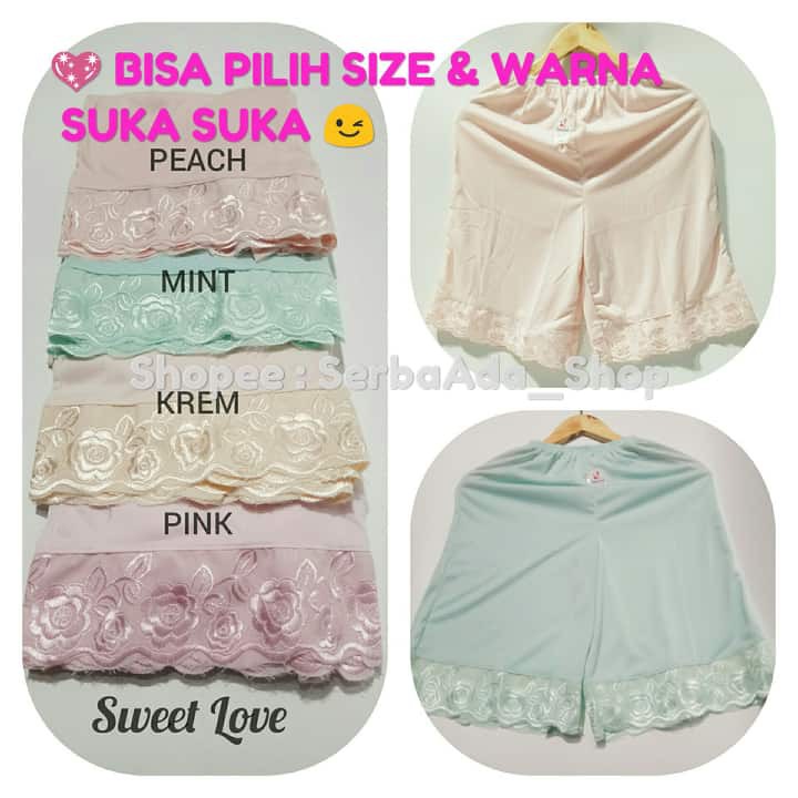 Androk Kulot Pendek Merk Sweet Love Size L - XXL Inner Pants