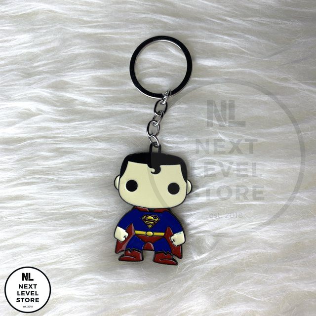 Gantungan Kunci Keychain Superman Anti Karat (Laminated)