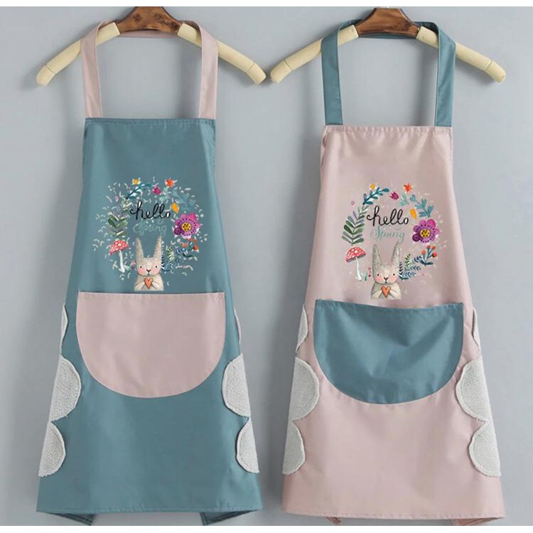 Bisa Lap Tangan Celemek Masak Apron Anti Air Minyak Karakter NJ107