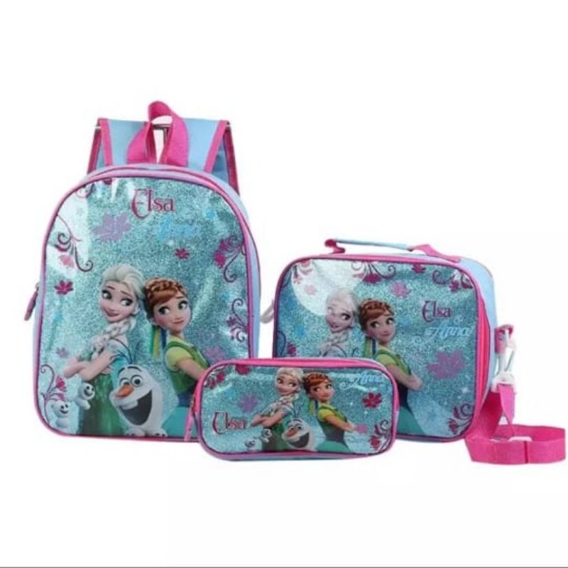 Tas Ransel selempang &amp; tas pencil frozen/tas anak