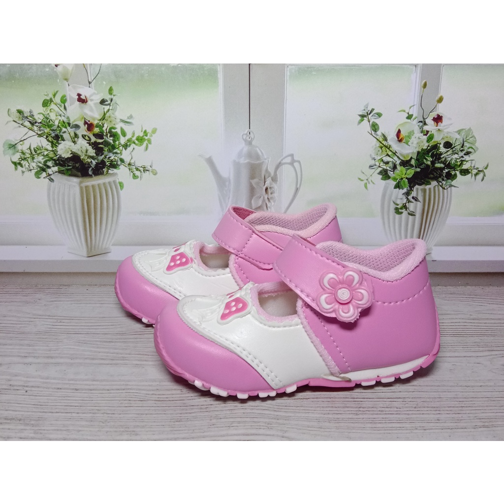 Sepatu Anak Perempuan Usia 1 -3 Tahun/Sepatu Anak Balita Murah/sepatu bunyi cit cit - motip pita-2