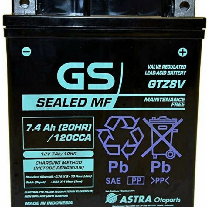 Aki R25 R-25 CBR250 XMAX GTZ8V MF GS ASTRA Accu GTZ-8V GS GTZ8-V Astra