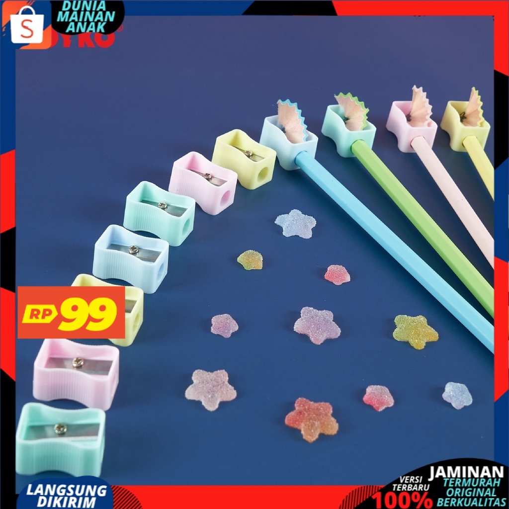 ( PROMO 99 ) Serutan Sharpener Rautan Joyko SP-362PTL Pastel Color Termurah