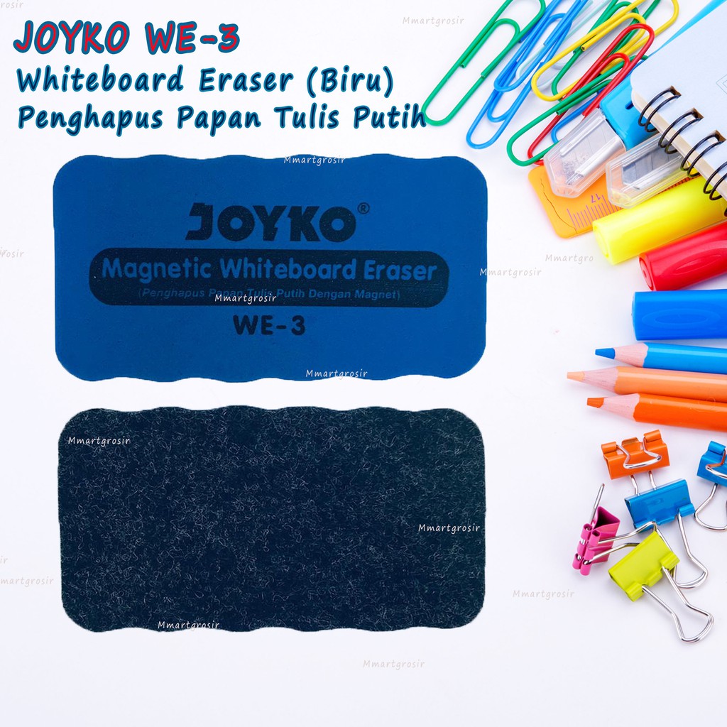 Joyko / Penghapus Papan Tulis / Whiteboard Magnet WE-3 / Biru