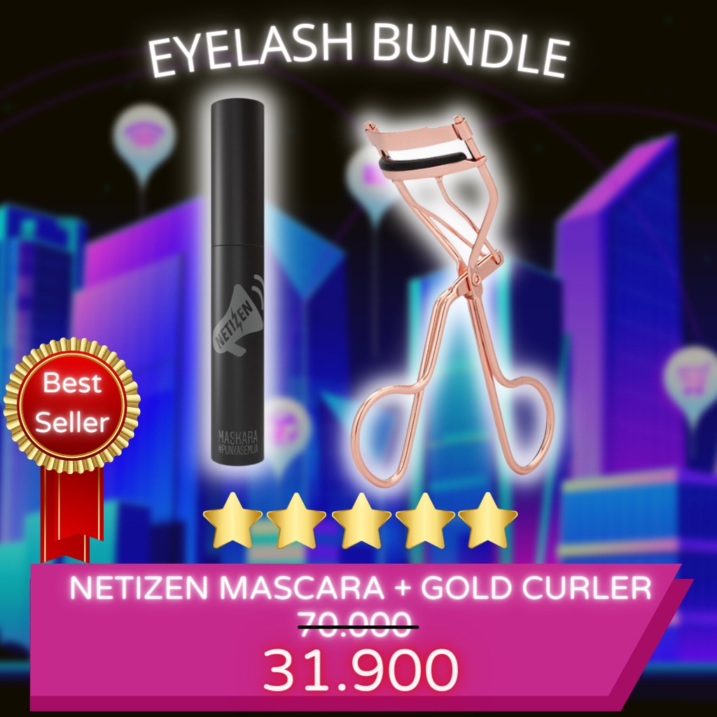 LIZBEAUTY - [Bundle] Madame Gie Mascara Netizen Waterproof X Ultimate Lashes Eyelash Curler Penjepit Bulu Mata