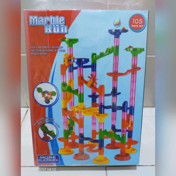 Marble Marbel Run Pipeline Toy Set 113 Pcs - Mainan Balap Kelereng