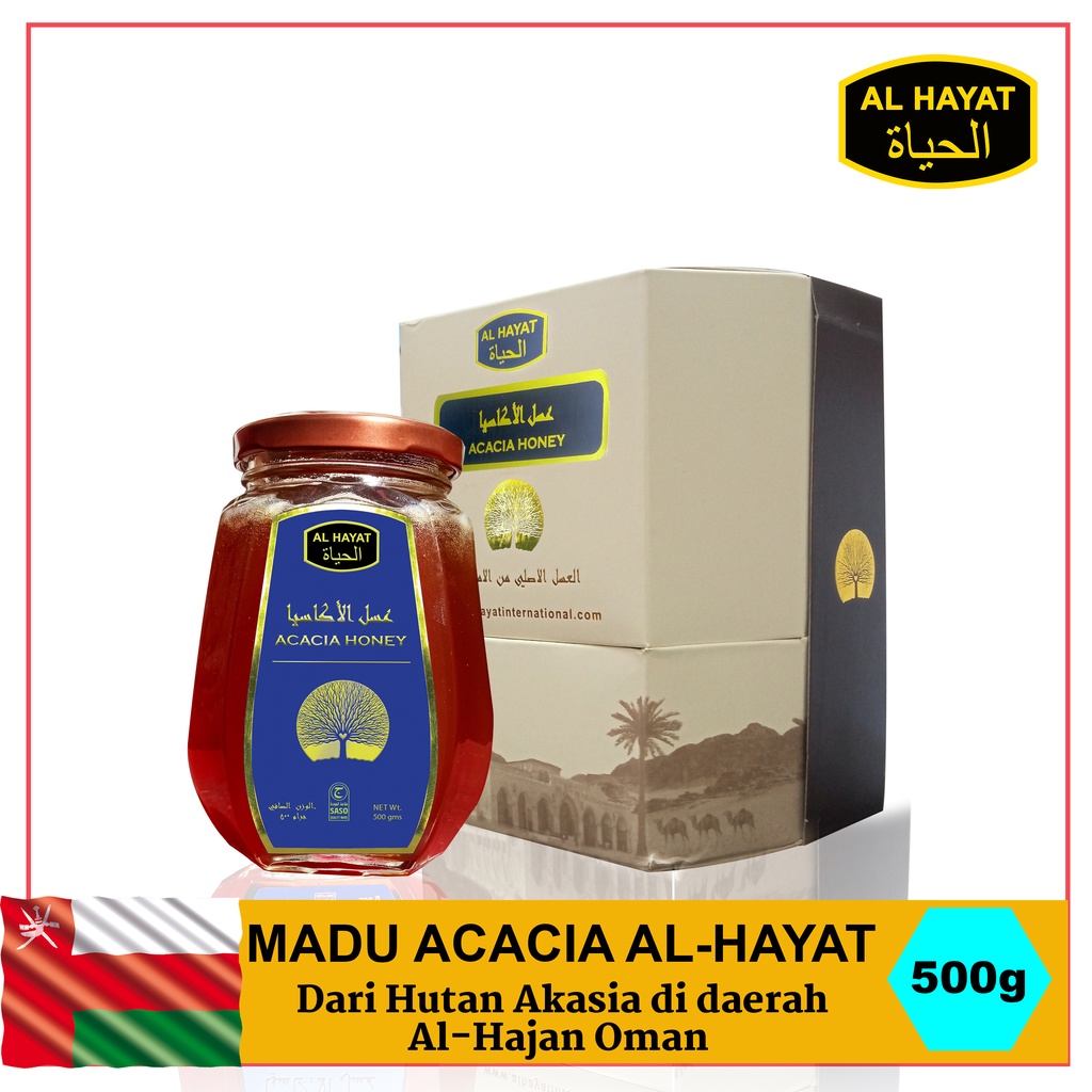 

Al Hayat Madu Akasia / Acacia Honey Import Dubai 500Gr