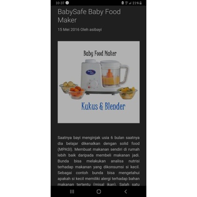 preloved baby safe food maker