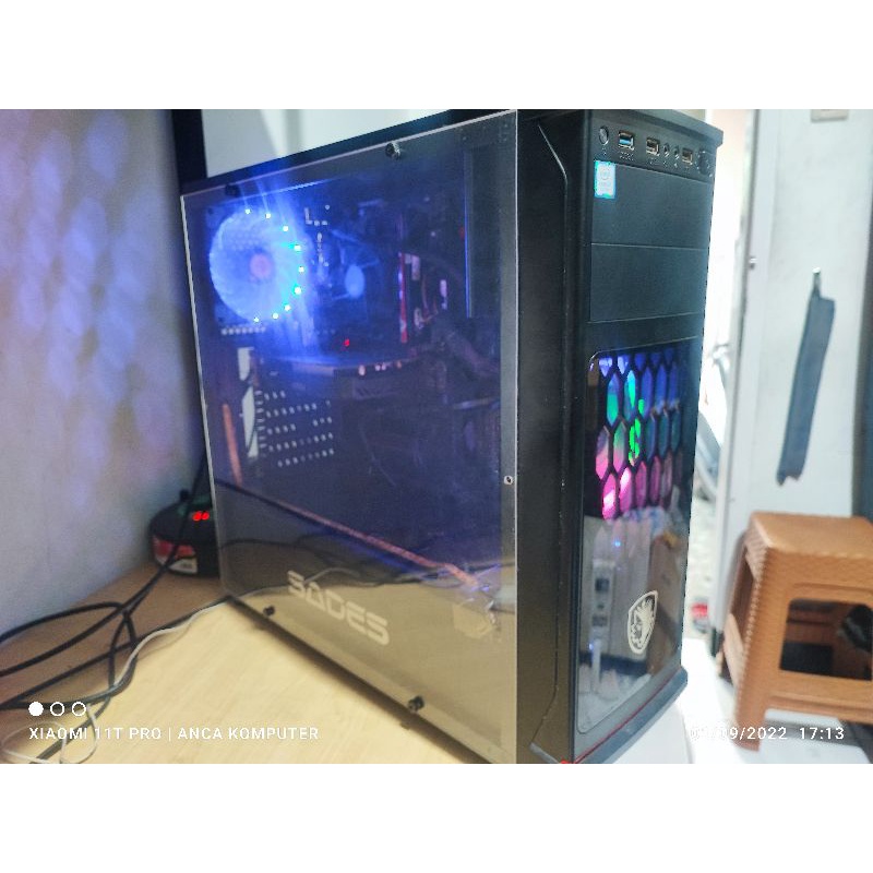 pc gaming editing core i7 6700 ram 16 gb ft 1050 ti 4gb