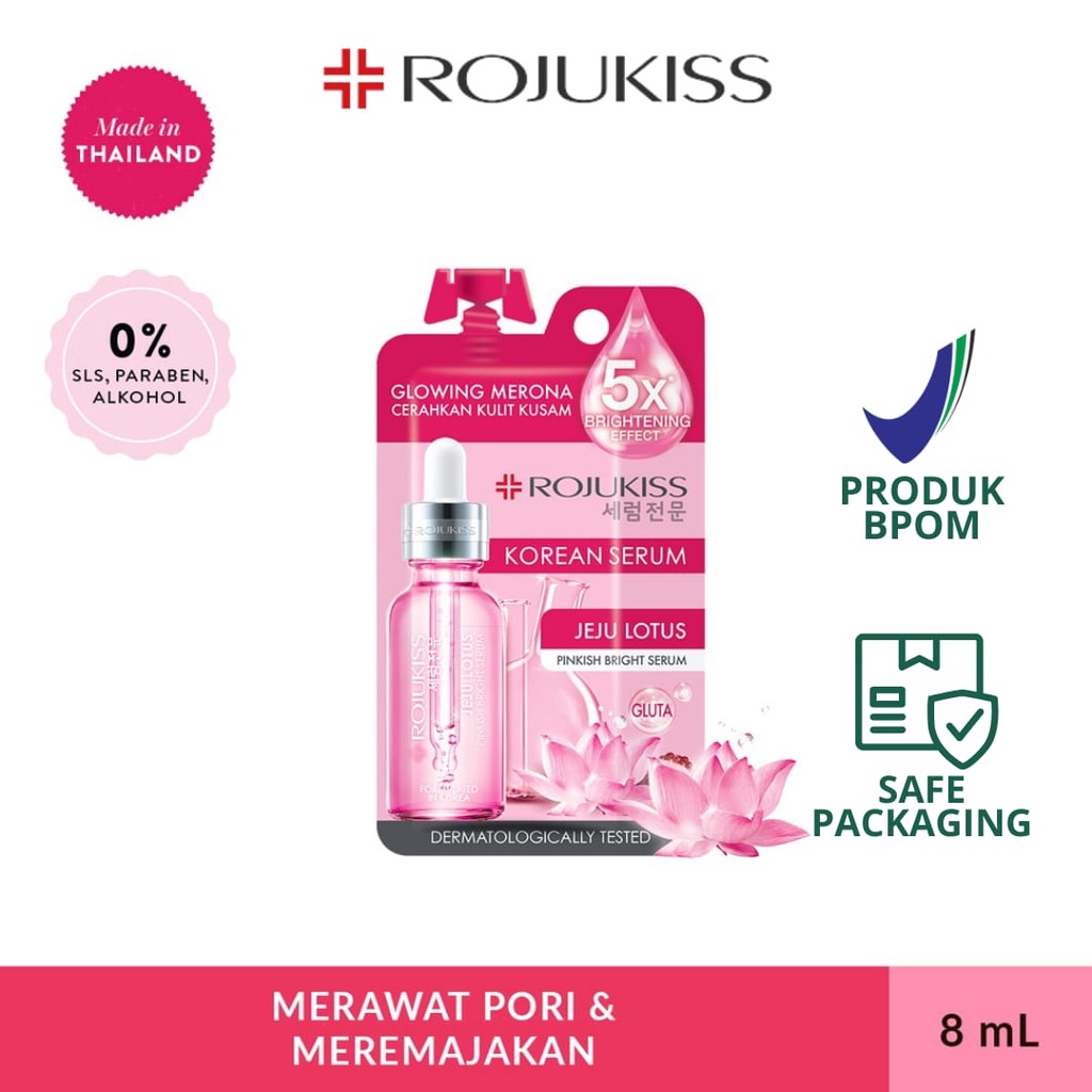 Rojukiss Jeju Lotus Pinkish Bright Serum - size : 8 ml