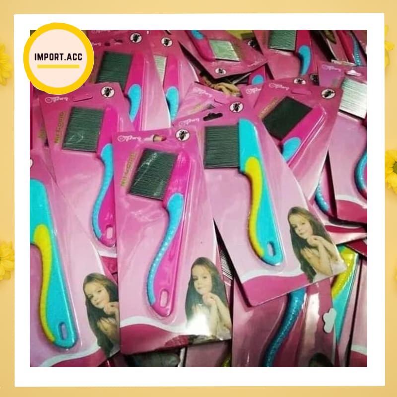 Sisir Kutu ModelGagang / Sisir Kutu Besi Serit Gagang - Random [import]