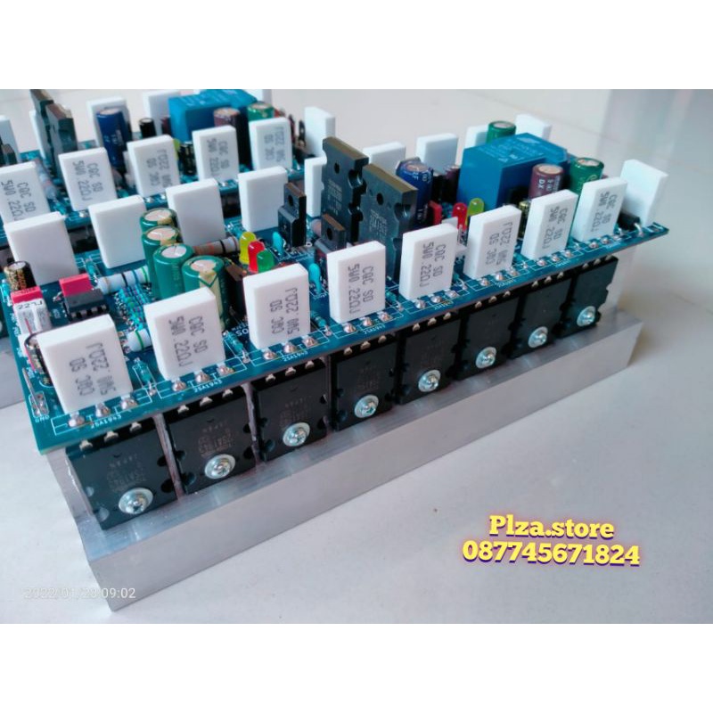 Kit power amplifier Socl 506 TEF pro lengkap 8 set tr final