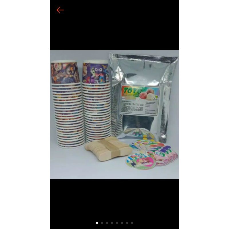 

PAKET ICE CREAM MURAH KOMPLIT CUP PAPER (TOYO)
