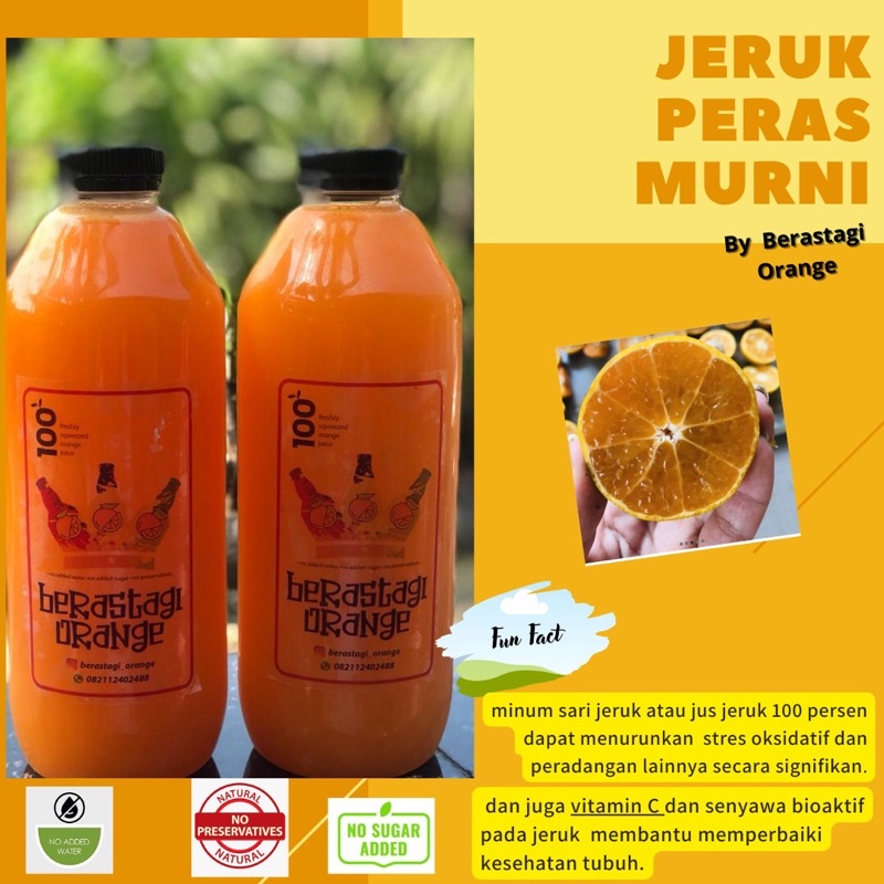 

Jeruk peras murni 1 Liter