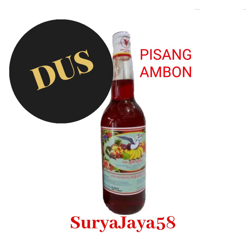 

sirup bango / sirup bangau pisang ambon - 1 dus isi 12 botol | sirop bango | sirop bangau